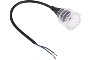 ECMQS Soft Rubber Acquario Impermeabile Lampada Attacco Tubo avvitamenti per T8 luce lampada trasparente Shade Acquario tappo