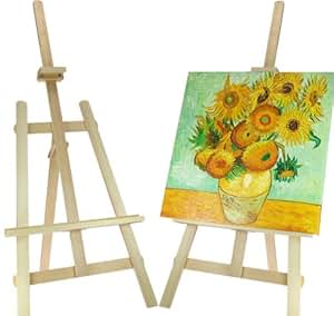 Staffelei aus Holz natur Bild Deco Aufsteller Modell ELECSA 1810