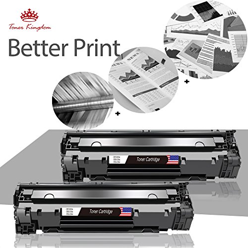 Toner Kingdom 2 cartuchos de t  ner Compatible HP CE285A 85A para su uso en HP Laserjet Pro P1102 P1102w P1104 P1104w P1106 P1108 P1109w M1130 M1132 M1132mfp M1134 M1134mfp M1136 M1136mfp M1210 M1210mfp M1212 M1212nf M1213nf M1217nfw