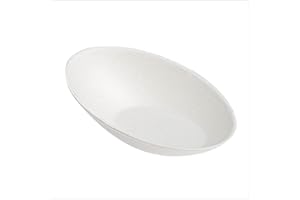 Maxi Products - Lot de 50 mini bols ovales pour restauration - 8 x 5 cm - Bol de restauration canne à sucre - Spécial restauration, événements, couvercles, dégustation, Food Trucks - CATERING