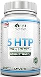 Nu U Doppelte Stärke 5-HTP Griffona Extrakt Tabletten, 200mg, 180 Tabletten