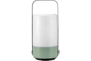Pauleen 48255 Lanterne LED 48255-Mobile Charm-IP44-Minuterie-Pile incluse. 1 x 0,4 W extérieur vert clair 3000 K, Plastique, 3000K