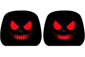 Nackstöd överdrag för rolig halloween bil inredning | Gotiska överdrag för bilsäten för husbilar, släpvagnar, traktorer, ATV