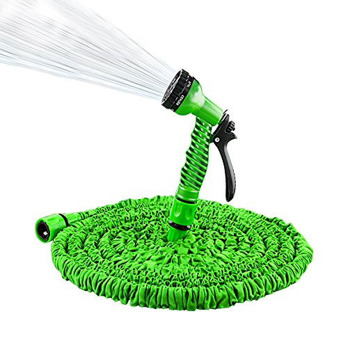 Flexibler Gartenschlauch 7,5 - 22,5 M (inkl. 7 Funktionen Sprühkopf) Gartenbrause Wasserschlauch Autowäsche Flexischlauch Bewässerungsschlauch dehnbar Schlauch flexibel Bewässerung