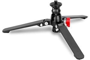 Koolehaoda Statyw biurkowy mini statyw uniwersalny 3-stopowy monopod podpierający podstawę stojak Unipod Wsparcie ze śrubą 3/8 cala do kamery DSLR. Maksymalne obciążenie 15 kg