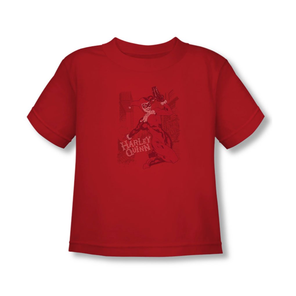 Batman-Kleinkind-HarleyS-Verpackung-T-Shirt-4T-Red