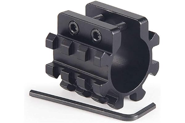 5 Position 25mm Rail Tube Barrel Lampe De Poche Laser Grip Mount 12 Gauge Pistolet À Carabine Réglable Tri-Rail Weaver en Aluminium