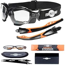 Les Lunettes de sécurité spoggles Haut de Gamme par ToolFreak,Une Combinaison Parfaite de Lunettes de sécurité et de Lunettes de Protection, lentille Claire