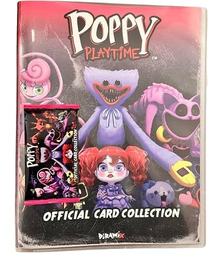 Classeur Officiel POPPY PLAYTIME + 1 Sachet De Cartes – Collection Diramix 162 Cartes