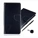Produktbild Huawei P9 Lite Schutzhülle Leder Hülle, Alfort 3 in 1 Flip Fashion Design Dual Use Falten Premium PU Leder Flip Mappen Kasten Abdeckung für Huawei P9 Lite 5.2" ( Schwarz ) + Netter Staub Stecker + Schwarz Stylus Pen