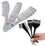 Livzing Hair Dye Brush And Comb Set, Multicolor For Men Women Pack Of 6 Livzing Hair Dye Brush And Comb Set, Multicolor For Men Women Pack Of 6