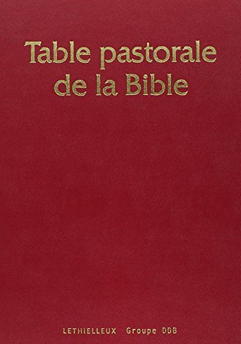Télécharger Table Pastorale de la Bible Francais PDF