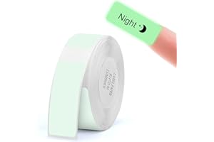 YULINCA Nastro adesivo per etichettatrice compatibile con Niimbot D11 D110 D101, carta per etichettatrice, impermeabile, anti-olio, antigraffio, 14 x 35 mm (notte)