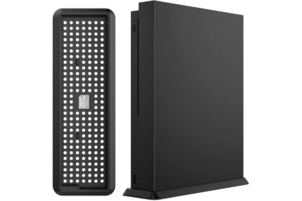KlsyChry Soporte Vertical para Xbox One X Consola, Negro