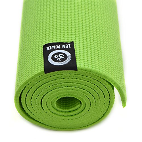 Yogamatte – We Love Yoga – 180 x 60 x 0,6cm extrem rutschfest mit optimaler Dämpfung, leicht und Schadstofffrei – für Yoga, Pilates, Stretching, Gymnastik – von Zen Power, in vier verschiedenen Farben - 3