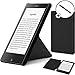 Produktbild Forefront Cases Tolino Epos eBook Reader 7,8'' Zoll Origami Hülle Schutzhülle Tasche Bumper Folio Case Cover Stand - Ultra Dünn und Leicht mit Rundum-Geräteschutz + Stift (Schwarz)