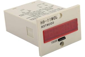 SEMME Contatore display a 6 cifre, display a 6 cifre JDM11-6H Contatore elettronico AC220V / DC36V / DC 24V / DC 12V (DC 24V)