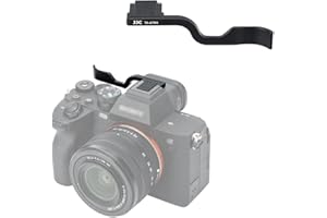 JJC Metalowy uchwyt kciuka do aparatu Sony a7 IV, Alpha 7 IV uchwyt na gorącą stopkę wsparcie kciuka wzmocniony uchwyt