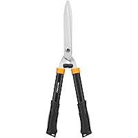 Fiskars Heckenschere HS21, Für Form- und Rückschnitt von Hecken und Büschen, Länge 59 cm, Gehärtete Stahl-Klingen/Soft…
