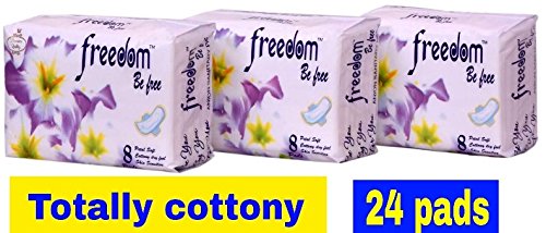 freedom be free Cotton Anion Sanitary Pads- Pack of 3 RS.340 (43.00% Off) - Amazon