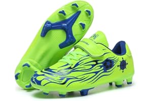 Rhyme-Zeal Boys Football Boots Kids Football Shoes FG/AG Soccer Cleats Athletics Teenager Training Shoes