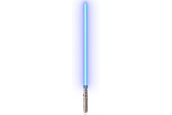 Star Wars The Black Series, Sabre Laser Force FX Elite de Leia Organa avec LED et Effets Sonores, Article de Cosplay pour Adultes