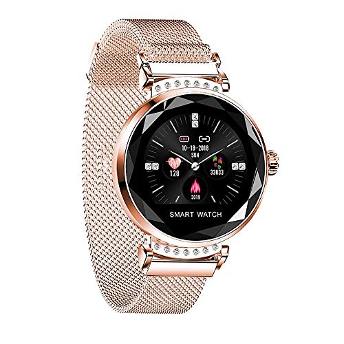 Preisvergleich Produktbild Mygsn Watch Fitness Tracker, Smart Armband Herzfrequenzerkennung IP67 wasserdichte weibliche physiologische Erinnerung Magnetband Ultra-Thin Smart Armband Watch (Farbe : Gold)