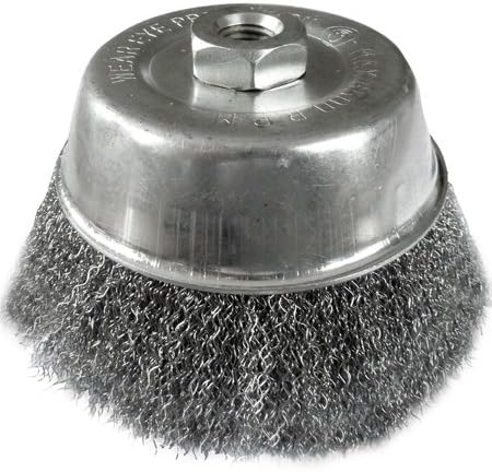 125mm x M14 Crimped Cup Wire Brush. Use on 180mm &amp; 230mm Grinders