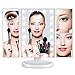 Produktbild Magicfly LED Kosmetikspiegel Faltbarer Stehspiegel mit 21er Licht Beleuchtung 2X 3X 10X Vergrößerungsspiegel Schminkspiegel Make Up Spiegel, 180 Grad verstellbar Weiß
