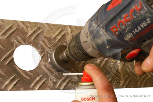 HM Lochsägen Lochbohrer Metallbohrkronen Trägerbohrer VA V2A V4A Blech Ø 80mm - 5