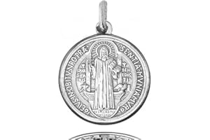 SEBAOTH Medalla San Benito 19mm Plata Ley