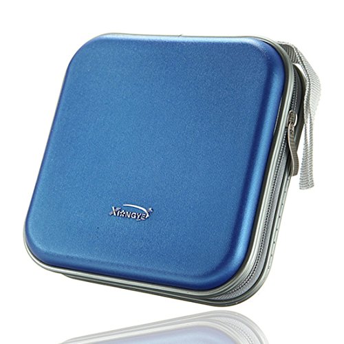 Preisvergleich Produktbild foopp Tragbare CD- / DVD-Wallet Storage Bag Case (blau)