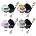 DE'LANCI Mirror Nail Glitter Powder 4Box 3g-Gold Silver Pigment Powder Nail Art Chrome-Glitter Dust Powder - Decoration Nails Art-Beauty Makeup Cosmetics Tools Kit with 4Pcs Sponge Stick