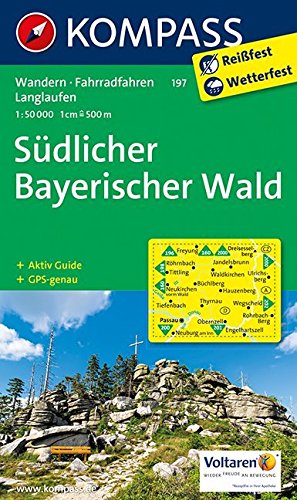 Download Südlicher Bayerischer Wald: Wanderkarte mit Aktiv Guide, Radwegen und Langlaufloipen. GPS-genau. 1:50000 (KOMPASS-Wanderkarten, Band 197)