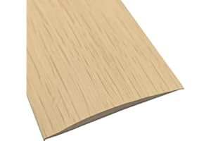 SAGASAVE Bande de transition de sol autocollante en PVC - 1 m x 5 cm - Érable