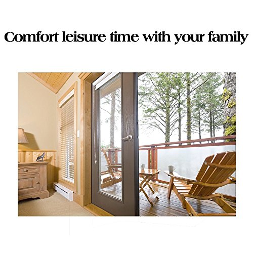 Rabbitgoo Privatsphaere Fensterfolie Mattiert Film Leimfrei Anti UV Fenstersticker Waermeregelung Fensteraufkleber Selbstklebend fuer Privatsphaere Buero Konferenzraum Badezimmer, Schlafzimmer, Wohnzimmer 90*200cm - 4