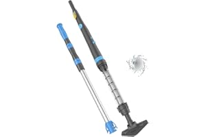 Oxseryn Aspirateur de Piscine Portable Nettoyeur portatif de Piscine sans Fil avec Brosse Ronde électrique pour piscines Hors Sol, spas et Bains à remous