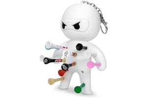 GENERIC Golf Tee Holder - Ninja design | Multiple Colours Available | Holds 13 Tees | Built to Last | Golf Accessories | Golf Gift for Him or Her | Fun Festive Gift