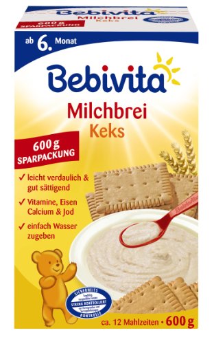 Preisvergleich Produktbild Bebivita Milchbrei Keks, 4er Pack (4 x 600 g Packung)
