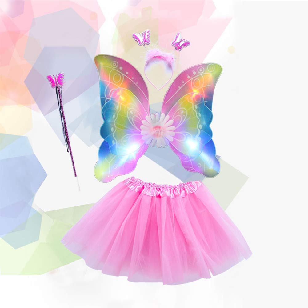 Eleganantamazing - Conjunto de alas de ángel con Luces LED Intermitentes - Imagen 5