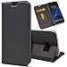 Produktbild Casefirst Samsung Galaxy S7 Edge Wallet Case, Stylish Slim PU Leather Skins Stand and Card Holders Wallet Phone Cover Case Slim Protective Case for Samsung Galaxy S7 Edge -Black