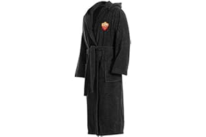 hermet Bademantel Premium A.S. Rom, Schwarz, L