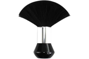 Aiweijia Weiche schwarze große Barbierbürste Neck Duster Brush, Barbier Haar Reinigung Haarbürste Salon Schneiden Friseur Styling Makeup Werkzeuge