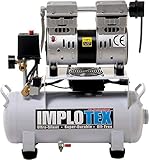 implotex kompressor 850w Hochwertiges, ölfreies Aggregat (wartungsfrei) - mit Motorschutz (thermisch & elektrisch) und Anlaufentlastung