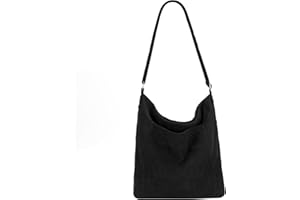 Jiliyote Cord Umhängetasche Damen mit Reißverschluss Cord Damen Tasche Umhängetasche Cord Shopper Crossbody Cordtaschen Damen Schultertasche für Uni Arbeit Büro Reise Einkauf