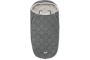 Sacco Invernale Passeggino Inglesina, Imbottito, Caldo e Confortevole, Protezione Freddo e Sicurezza, Compatibile con passeggini Inglesina, Stone Grey