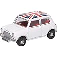 Oxford Diecast 76MN011 Austin Mini Cooper White Union Jack