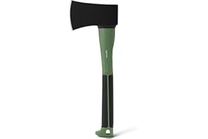 Amazon Basics Splitting Axe for Chopping Wood, 15 × 5.5 × 1.1 inches (L×W×H), Olive, black, 1-Pack