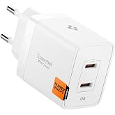 Spigen 47W USB-C 2 Port Mini Hızlı Şarj Aleti PPS 2.0 Super Hızlı Şarj GaN Pro Isı D&uuml;ş&uuml;r&uuml;c&uuml; G&uuml;&ccedil; Adapt&ouml;r&uuml; Akım Koruma iPhone &amp;
