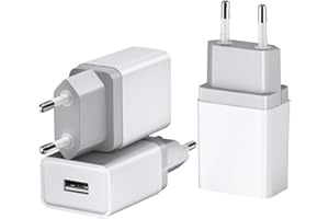12W USB Stecker 3er-Pack 2,4A/5V USB Ladegerät USB Netzteil USB Plug USB Ladestecker USB Netzstecker USB Aadapter USB Steckdose Kompatibel mit iPhone Galaxy Xiaomi Pixel Huawei USB Charger